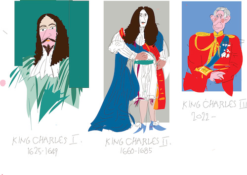 King Charles from 1 to 3 King Charles from 1 to 3
