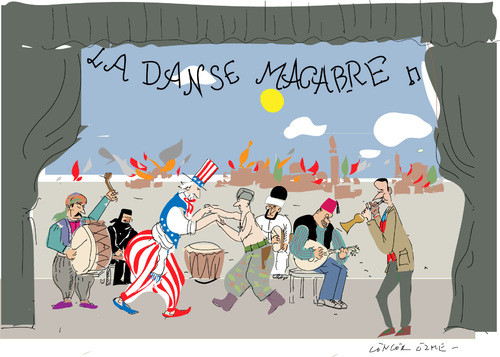 Cartoon: La danse Macabre (medium) by gungor tagged syria