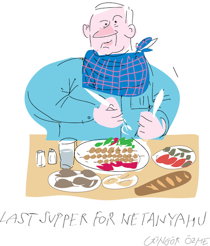 Cartoon: Last Hurra for Netanyahu (medium) by gungor tagged benjamin,netanyahu,benjamin,netanyahu