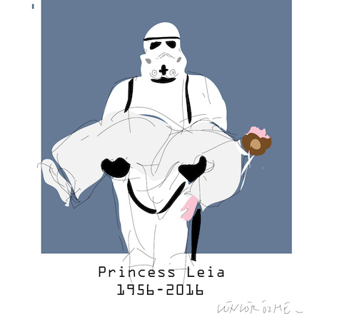 Cartoon: Leia (medium) by gungor tagged usa