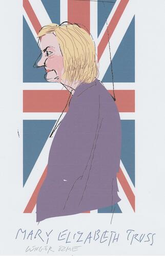 Cartoon: Liz Truss (medium) by gungor tagged elizabeth,tryss,elizabeth,tryss