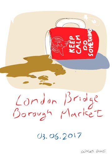 Cartoon: London Bridge (medium) by gungor tagged uk