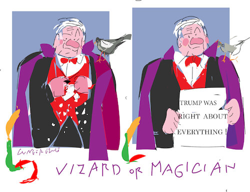 Cartoon: Magician in the politic (medium) by gungor tagged netaunyahu,is,political,magician,netaunyahu,is,political,magician