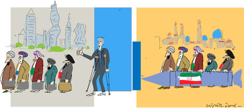 Cartoon: Metamorphosis-2 (medium) by gungor tagged iran