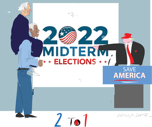 Cartoon: Mid Term Election 2022 USA (medium) by gungor tagged mid,term,election,2022,in,usa,mid,term,election,2022,in,usa