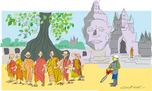 Cartoon: Monks against defrostation (medium) by gungor tagged monks
