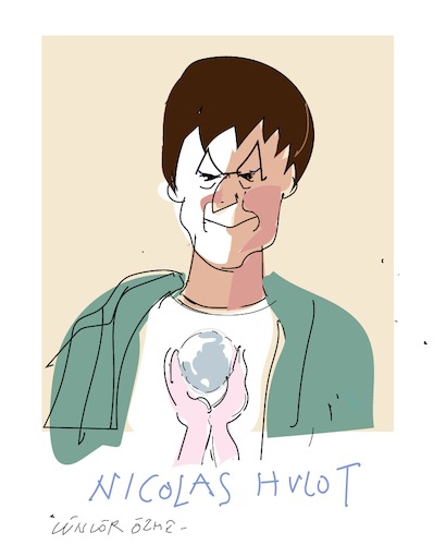 Cartoon: Nicolas Hulot (medium) by gungor tagged france