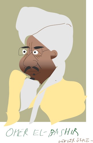 Cartoon: Omer Al Bashir (medium) by gungor tagged sudan,sudan,omar,el,bahir