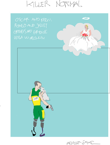 Cartoon: Oscar Pistorius (medium) by gungor tagged africa,south