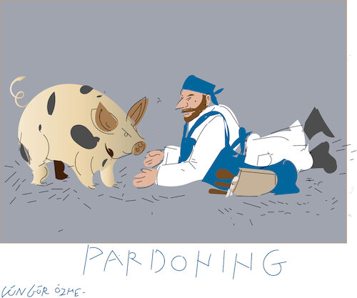 Pardoning the pig Pardoning the pig