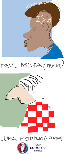 Cartoon: Pogba-Modric (medium) by gungor tagged france