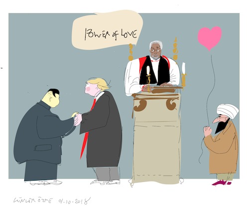 Cartoon: Power of Love (medium) by gungor tagged usa