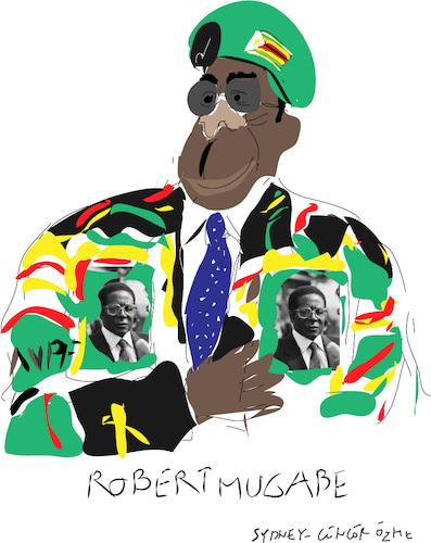 Cartoon: Robert Mugabe (medium) by gungor tagged zimbabwe