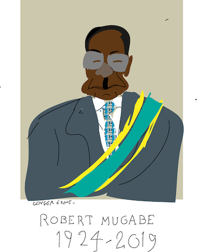 Cartoon: Robert Mugabe (medium) by gungor tagged zimbabwe,zimbabwe