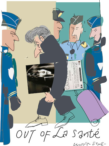 Cartoon: Sarkozy freed from prison (medium) by gungor tagged sarkozy,is,out,of,jail,sarkozy,is,out,of,jail