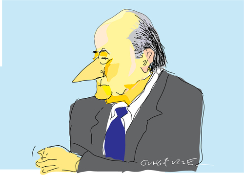 Cartoon: Sepp-3 (medium) by gungor tagged football