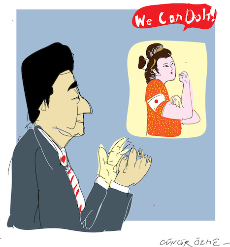 Cartoon: Shinzo Abe (medium) by gungor tagged japan