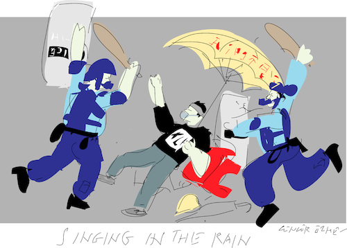 Cartoon: Singing in The Rain 10 (medium) by gungor tagged hong,kong,hong,kong