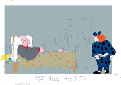 Cartoon: The Blue Toexdo (medium) by gungor tagged woman,outfit,woman,outfit
