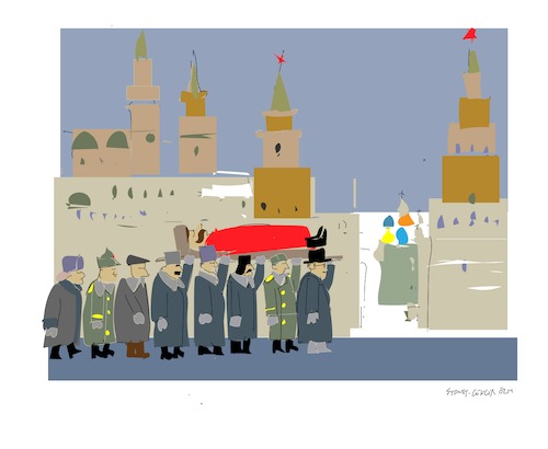 Cartoon: The death of Tiran (medium) by gungor tagged russia