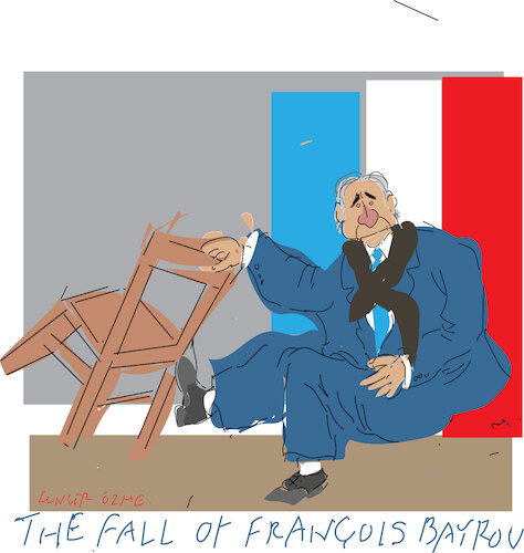 Cartoon: The fall of F Bayrou (medium) by gungor tagged the,fall,of,bayrou,the,fall,of,bayrou