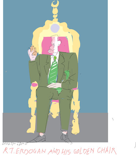 The golden chair The golden chair