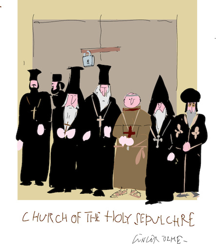 Cartoon: The Holy Sepulchre (medium) by gungor tagged jerusalem