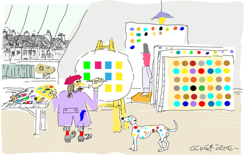 Cartoon: The Studio (medium) by gungor tagged painter