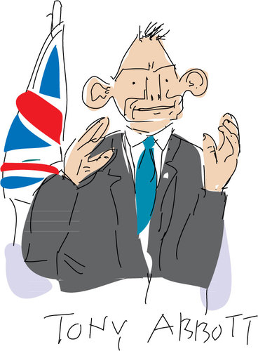 Cartoon: Tony Abbott (medium) by gungor tagged australia