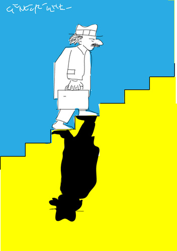 Cartoon: Treppe (medium) by gungor tagged philosophy