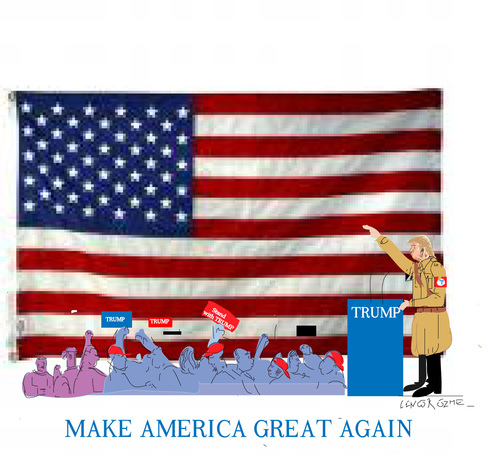 Cartoon: Trump-ohio (medium) by gungor tagged usa