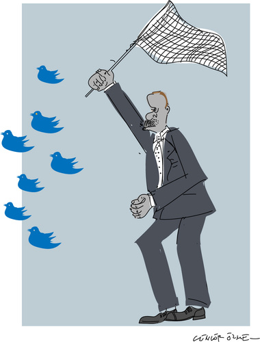 Cartoon: Twitter (medium) by gungor tagged turkey