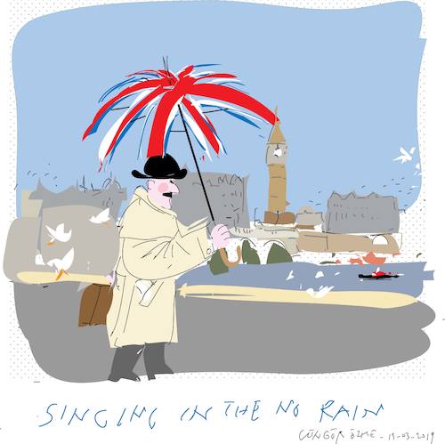 Cartoon: Umbrella without rain (medium) by gungor tagged uk,uk