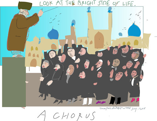 Cartoon: Unusual chorus (medium) by gungor tagged black,chor,black,chorus