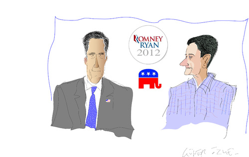 Cartoon: USA Election 2012 (medium) by gungor tagged romney
