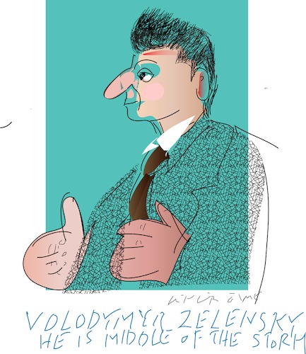 Cartoon: V.Zelensky (medium) by gungor tagged ukraine,ukraine