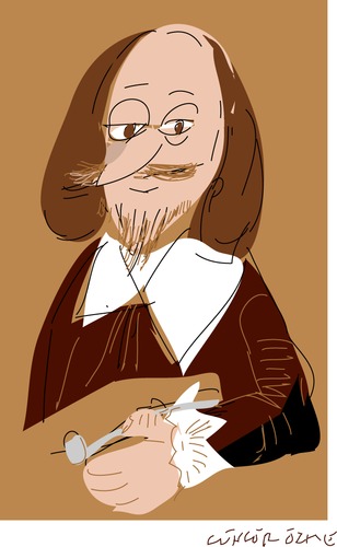 Cartoon: W.Shakespeare (medium) by gungor tagged england