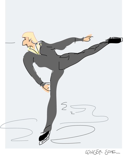Cartoon: Y.Plushenko (medium) by gungor tagged russia