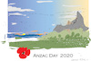 Cartoon: Anzac Day 2020 (small) by gungor tagged australia