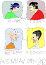 Cartoon: Australian open-2012 (small) by gungor tagged tennis