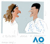 Cartoon: Australian open final (small) by gungor tagged australian,open,2023