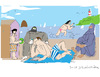 Cartoon: Baigneuses 3 (small) by gungor tagged france