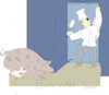 Cartoon: Close call (small) by gungor tagged hong,kong