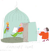 Cartoon: Comfort Zone (small) by gungor tagged living