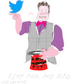 Cartoon: Elon Musk and Twitter (small) by gungor tagged elon,musk,and,twitter