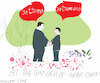 Cartoon: E.Macron In the garden (small) by gungor tagged macron,is,visiting,china
