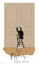 Cartoon: Franz Kafka s  The Trial (small) by gungor tagged franz,kafka,the,trial