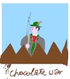 Cartoon: Great Chocolate War (small) by gungor tagged great,chocolate,war