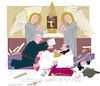 Cartoon: Holy Family Church in Gaza (small) by gungor tagged attack,to,church,in,gaza