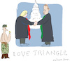 Cartoon: Love Triangle (small) by gungor tagged usa